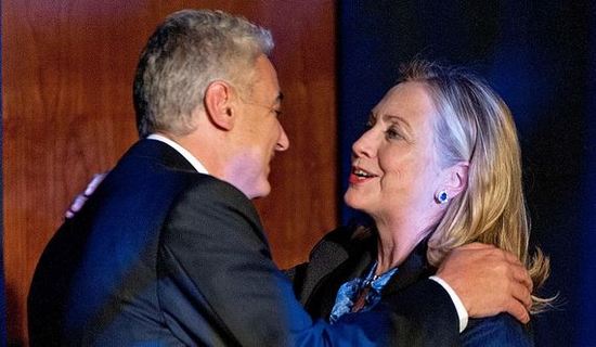 Marc Lasry and Hillary Clinton