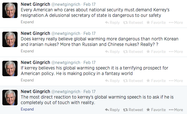 Gingrich tweets