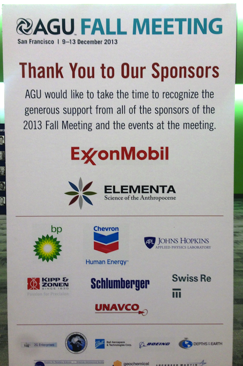 AGU, Sponsored By Exxon